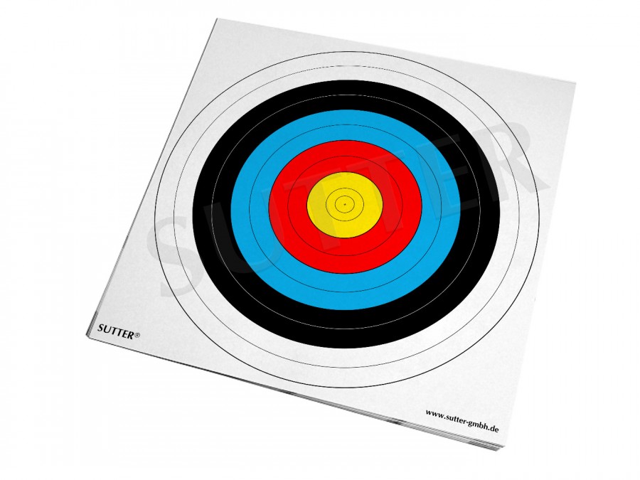 Archery & Crossbow Paper Target 42x42cm - 20 Pack