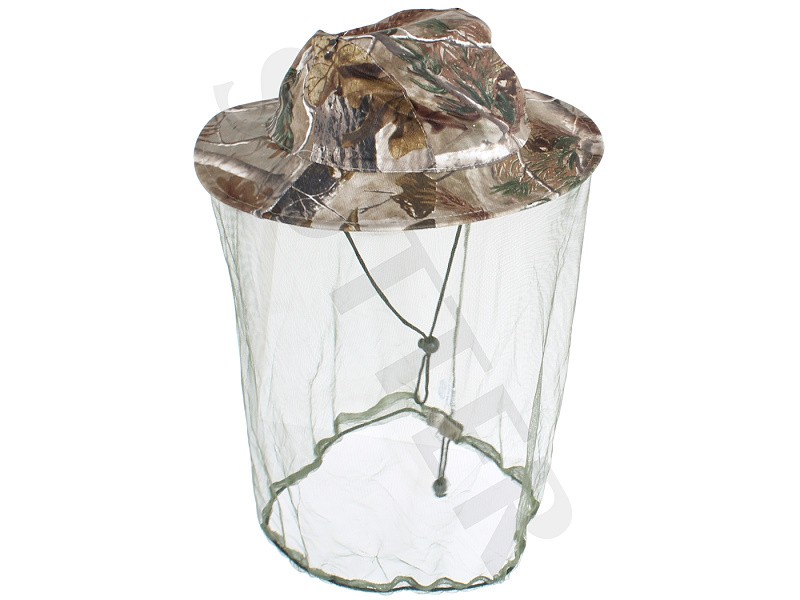 Sun Hat with Mosquito Net - camouflage