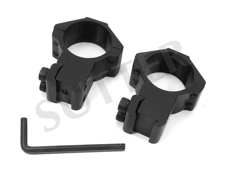 Ring mounts d=30 h=55 Extra Strong for 11mm prism rail